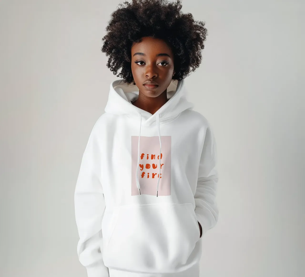 Find Your Fire felpa con cappuccio da daylight design studio