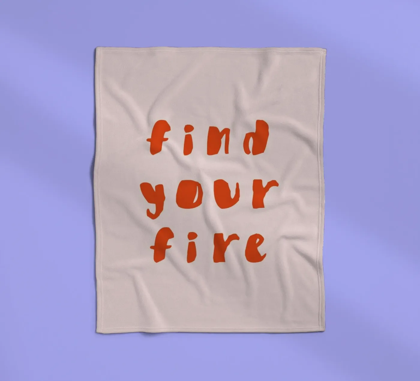 Find Your Fire coperta in pile da daylight design studio