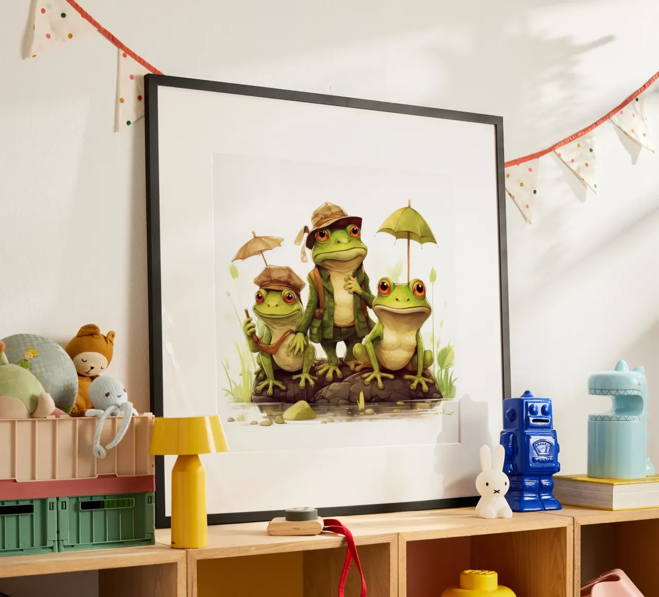 Retro-Froschbande Hahnemühle von Funny Animals
