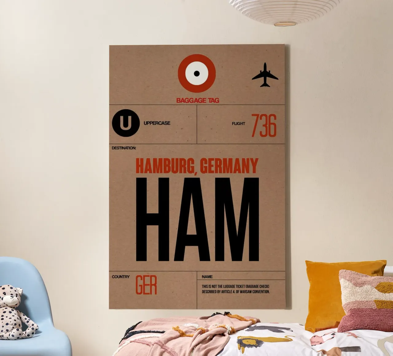 HAM-Hamburg canvas van Naxart