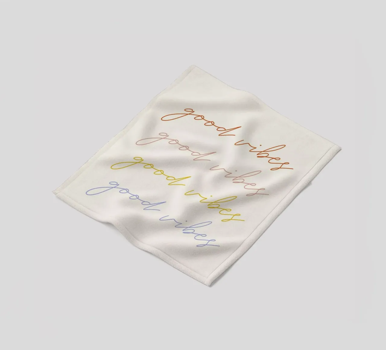 Good Vibes coperta in pile da daylight design studio