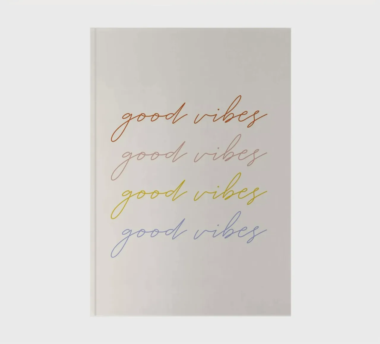 Good Vibes notebook by daylight design studio