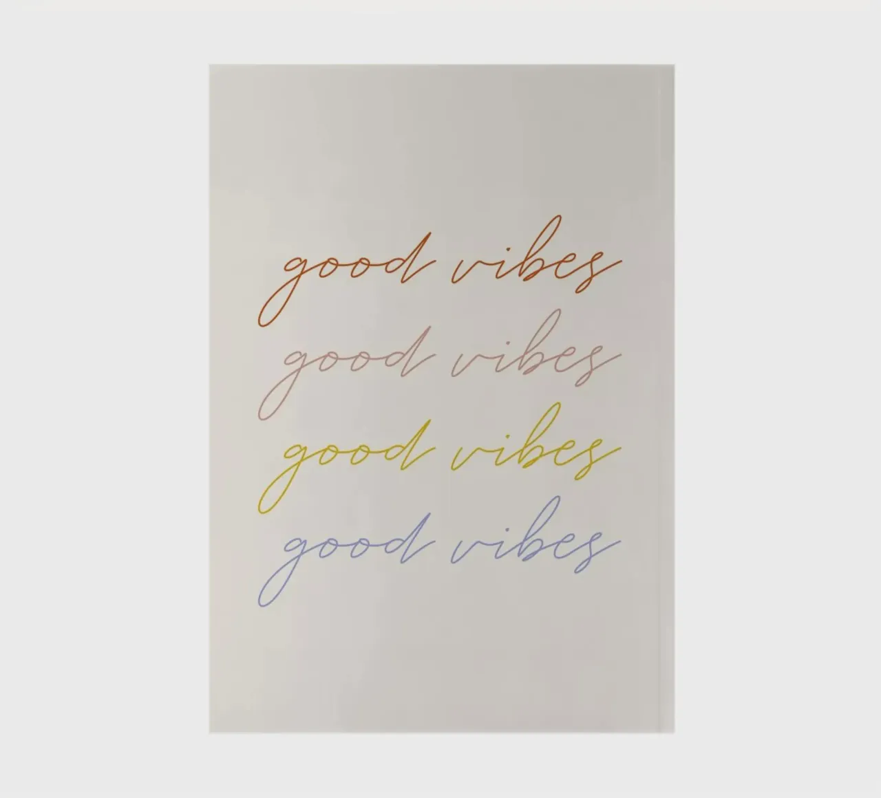 Good Vibes notebook by daylight design studio