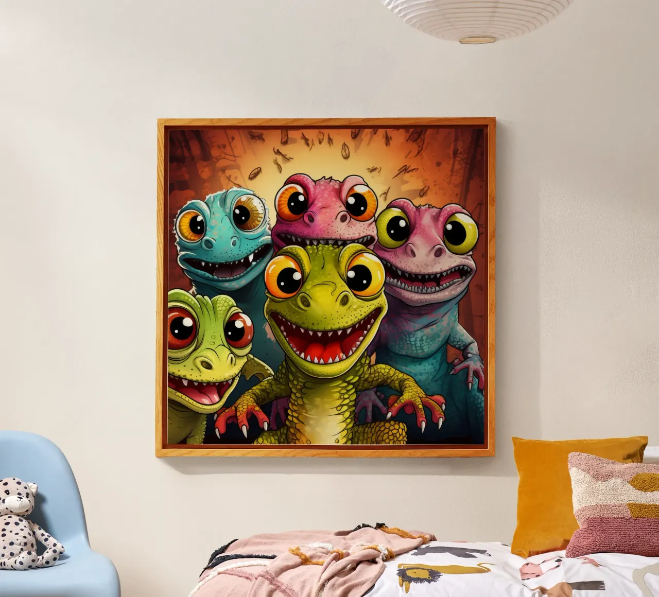 Gang di gechi retrò plexiglass da Funny Animals