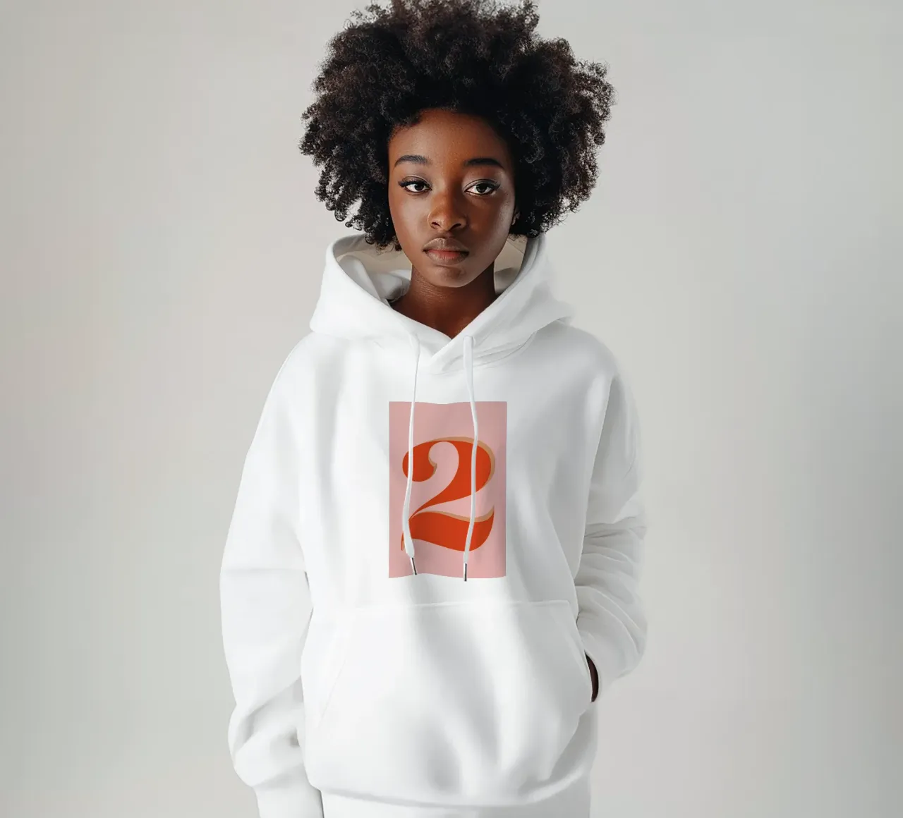 Number 2 felpa con cappuccio da daylight design studio