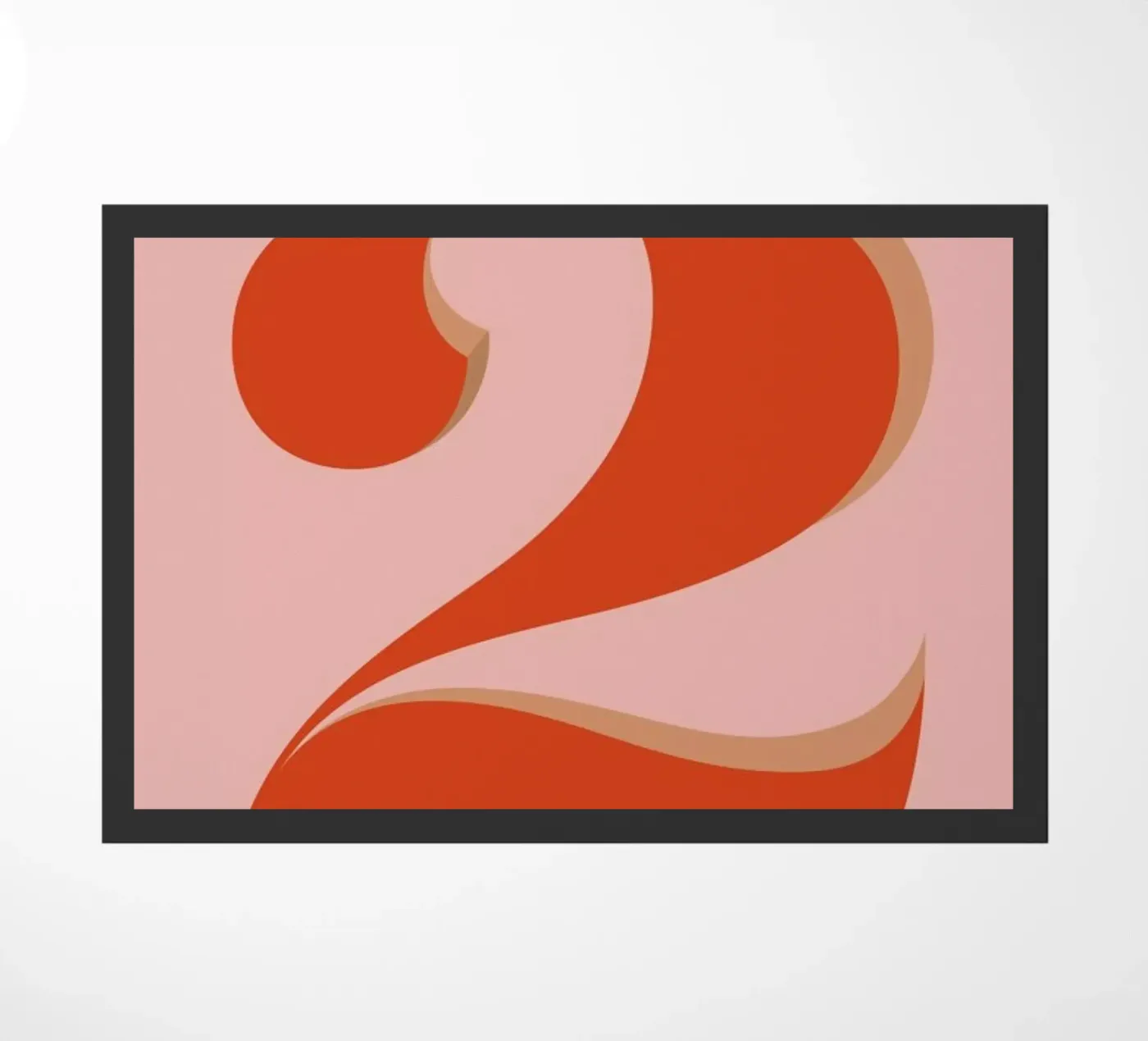 Number 2 doormat by daylight design studio