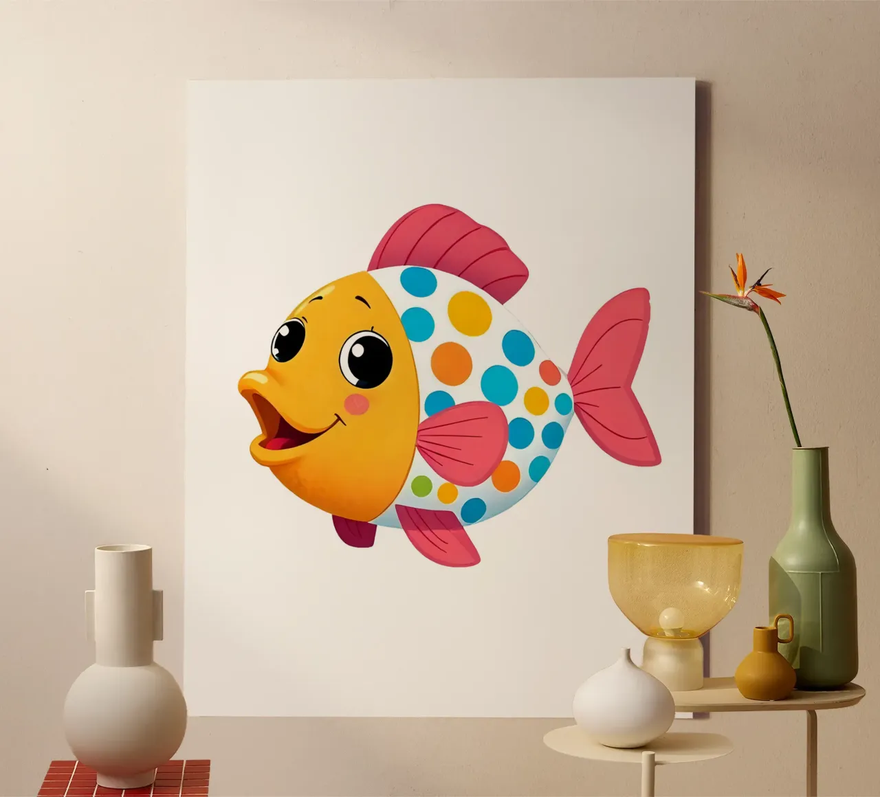 Fish_4a canvas by Tierisch bunt by LK