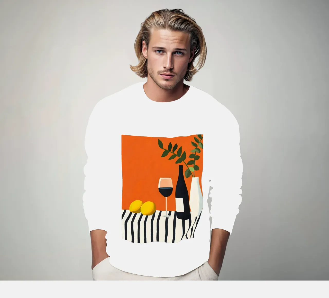 Red Wine sweatshirt by Gypsy Galleria