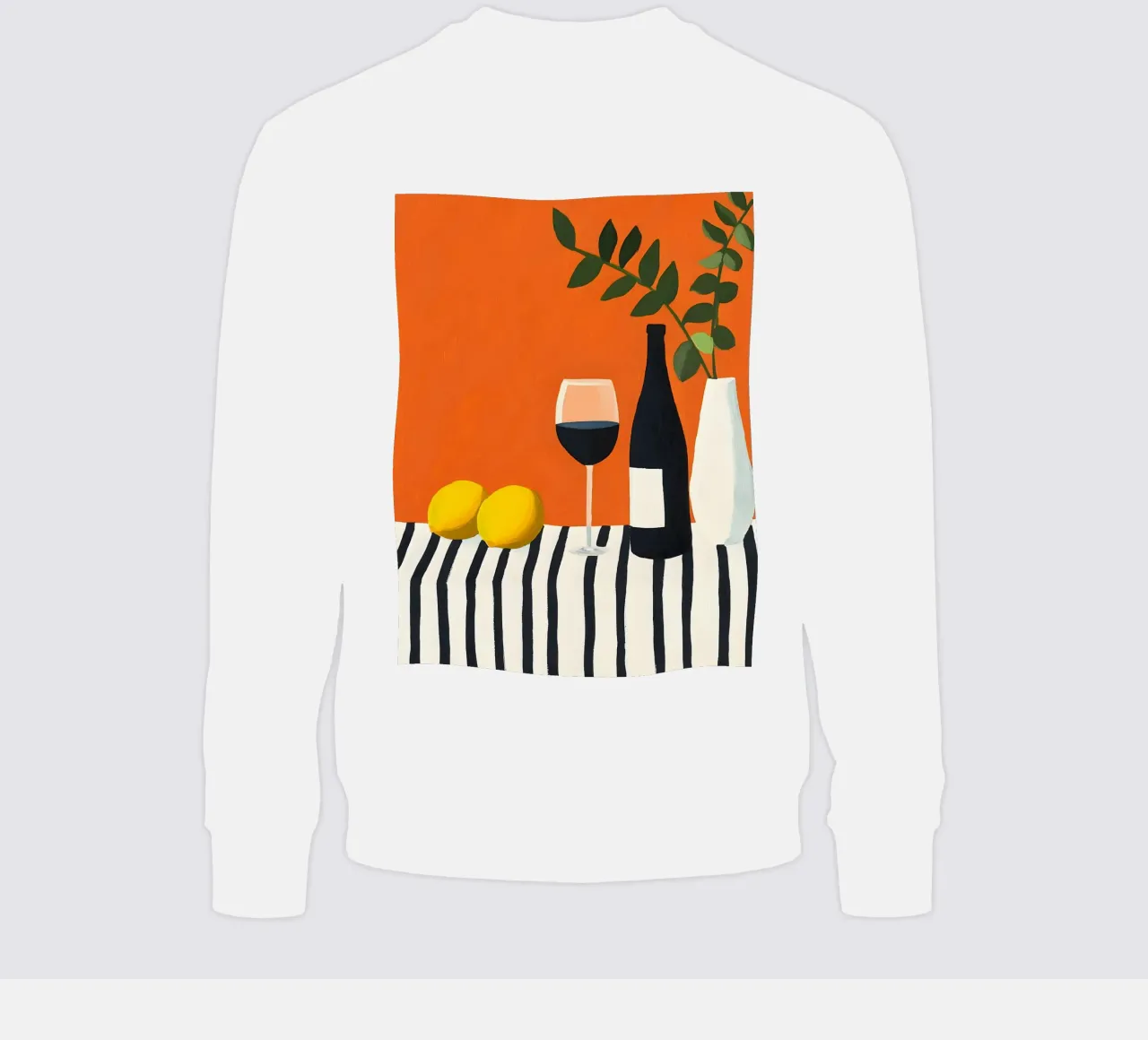 Red Wine sweatshirt by Gypsy Galleria