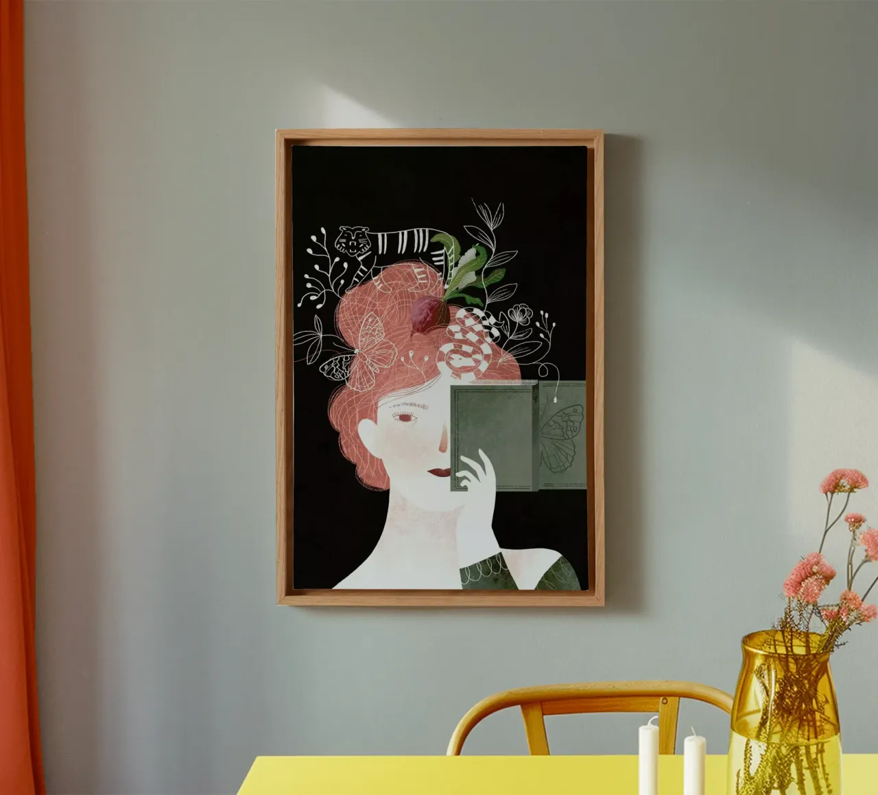 You Are What You Read canvas met Baklijst van Amalia Restrepo