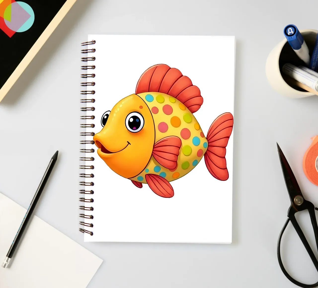 Fisch_5a Ringbuch von Tierisch bunt by LK