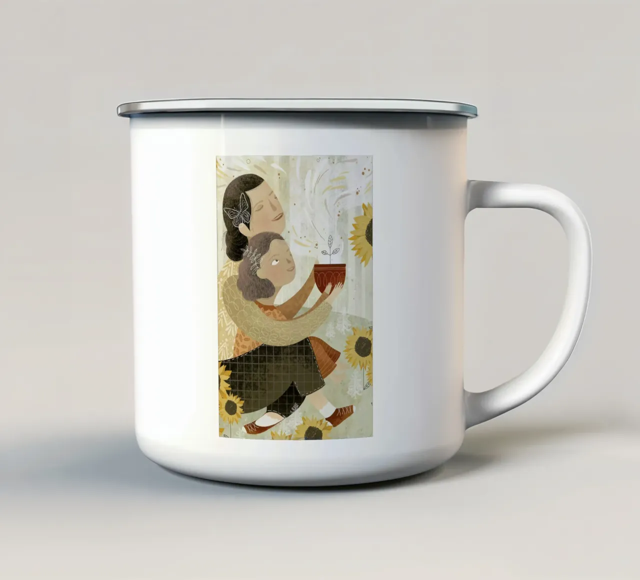 Magic tazza in smalto da Amalia Restrepo
