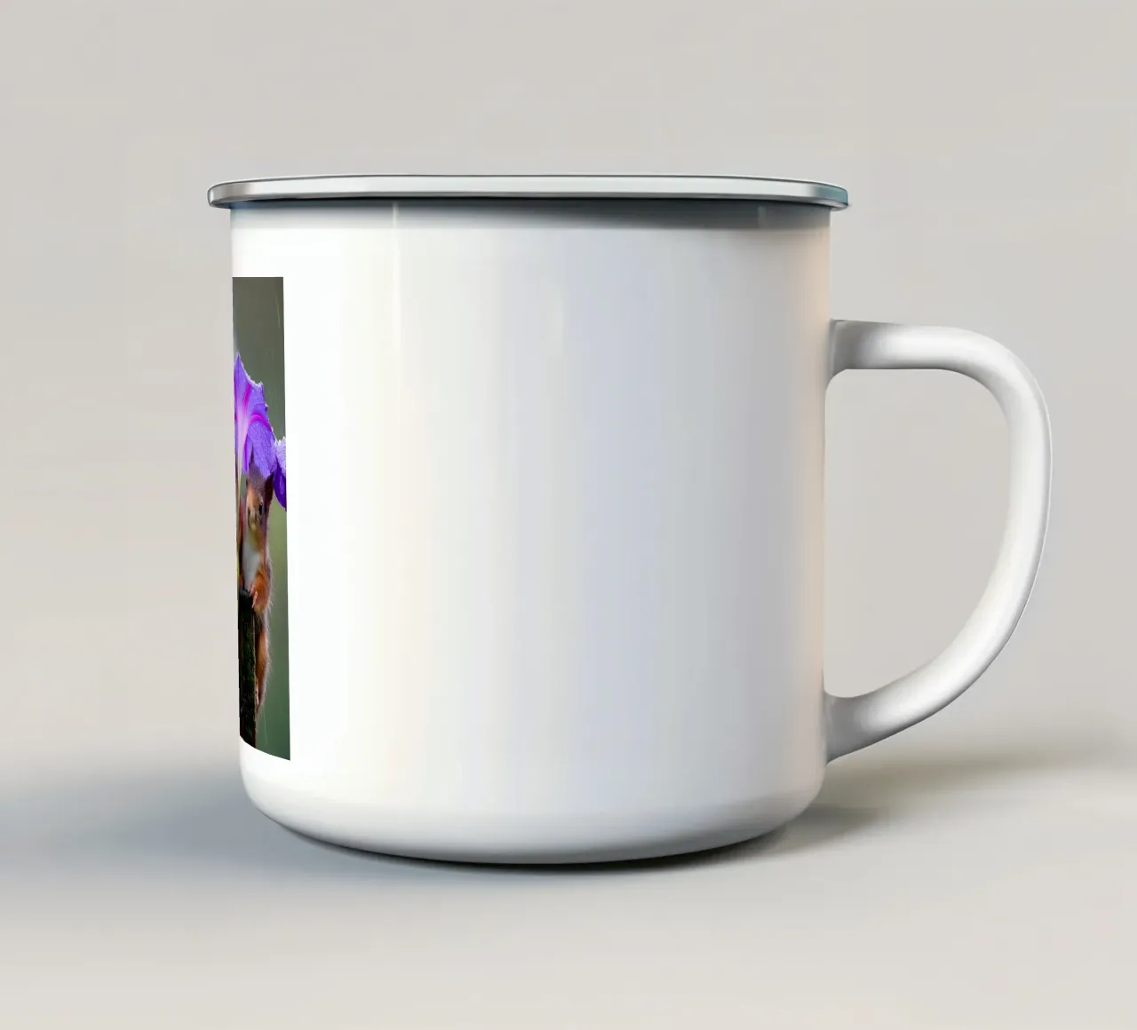 Meraviglie naturali nella protezione dalla pioggia tazza in smalto da M-Ulrich-Digital Art