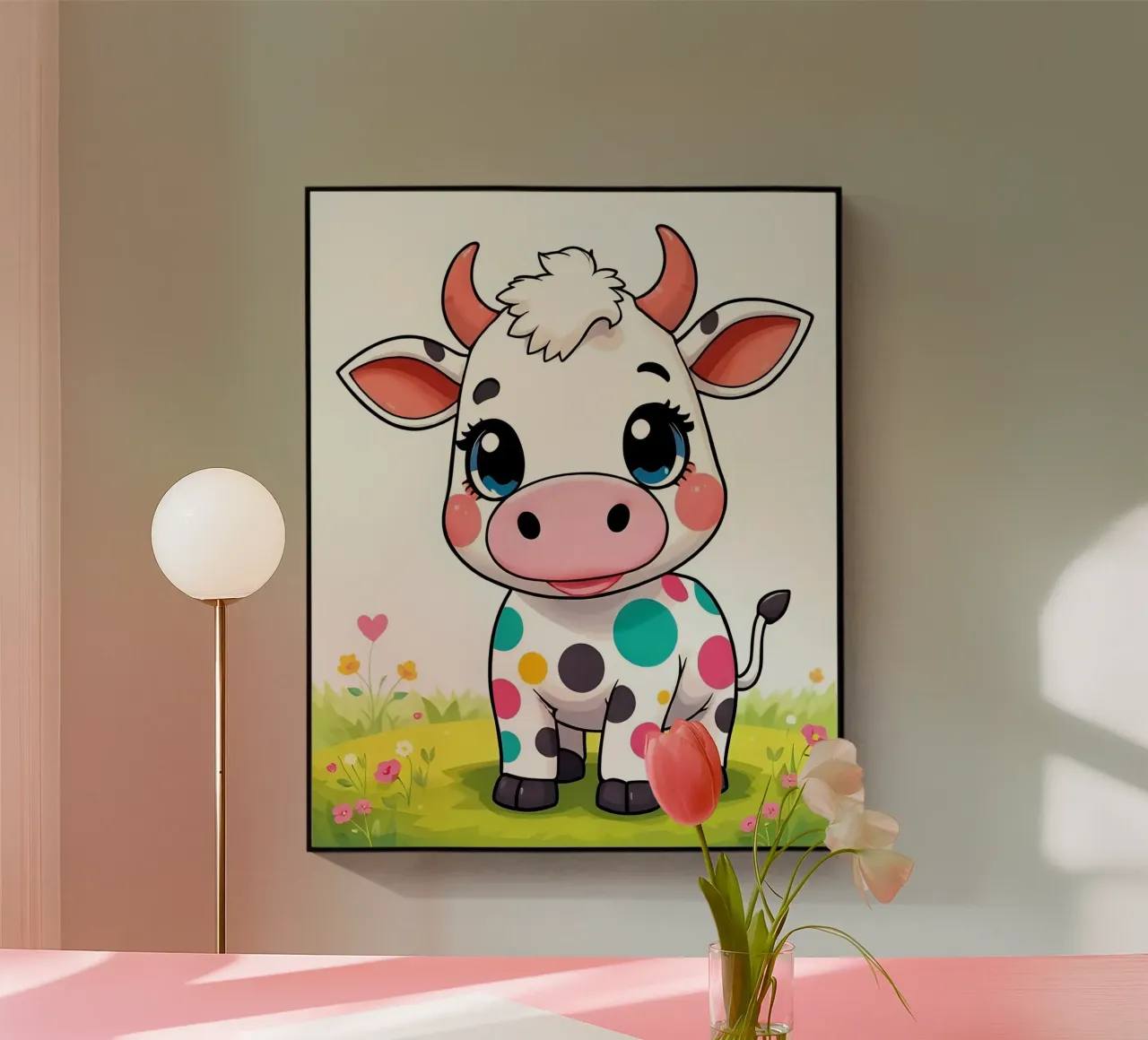 Kuh_1 plexiglass da Tierisch bunt by LK