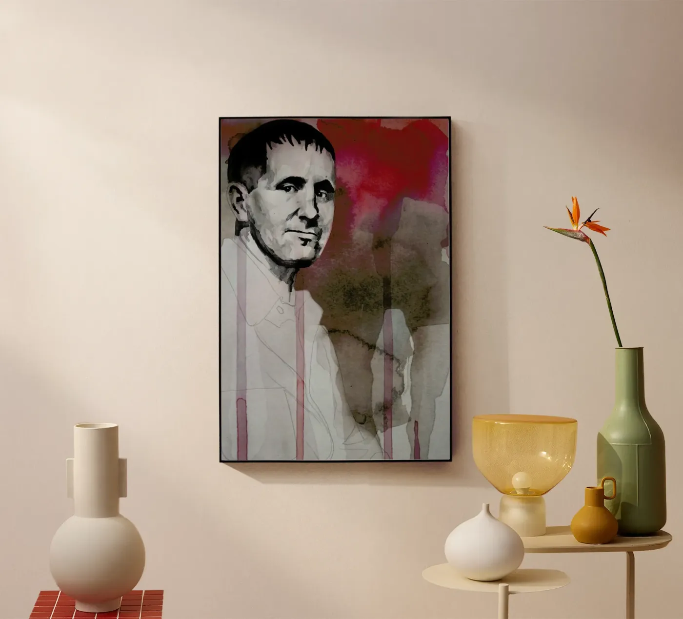 Bertolt Brecht plexiglas de David Diehl