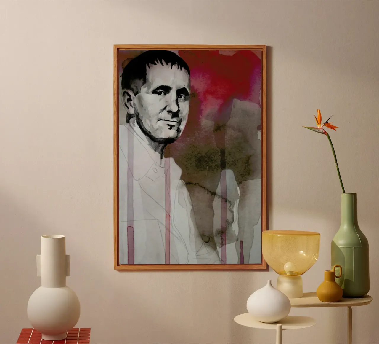 Bertolt Brecht alluminio dibond da David Diehl