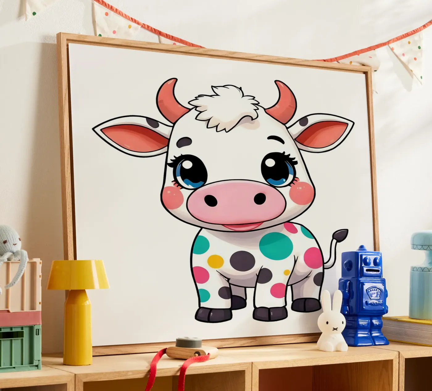 Kuh_1a acryl van Tierisch bunt by LK