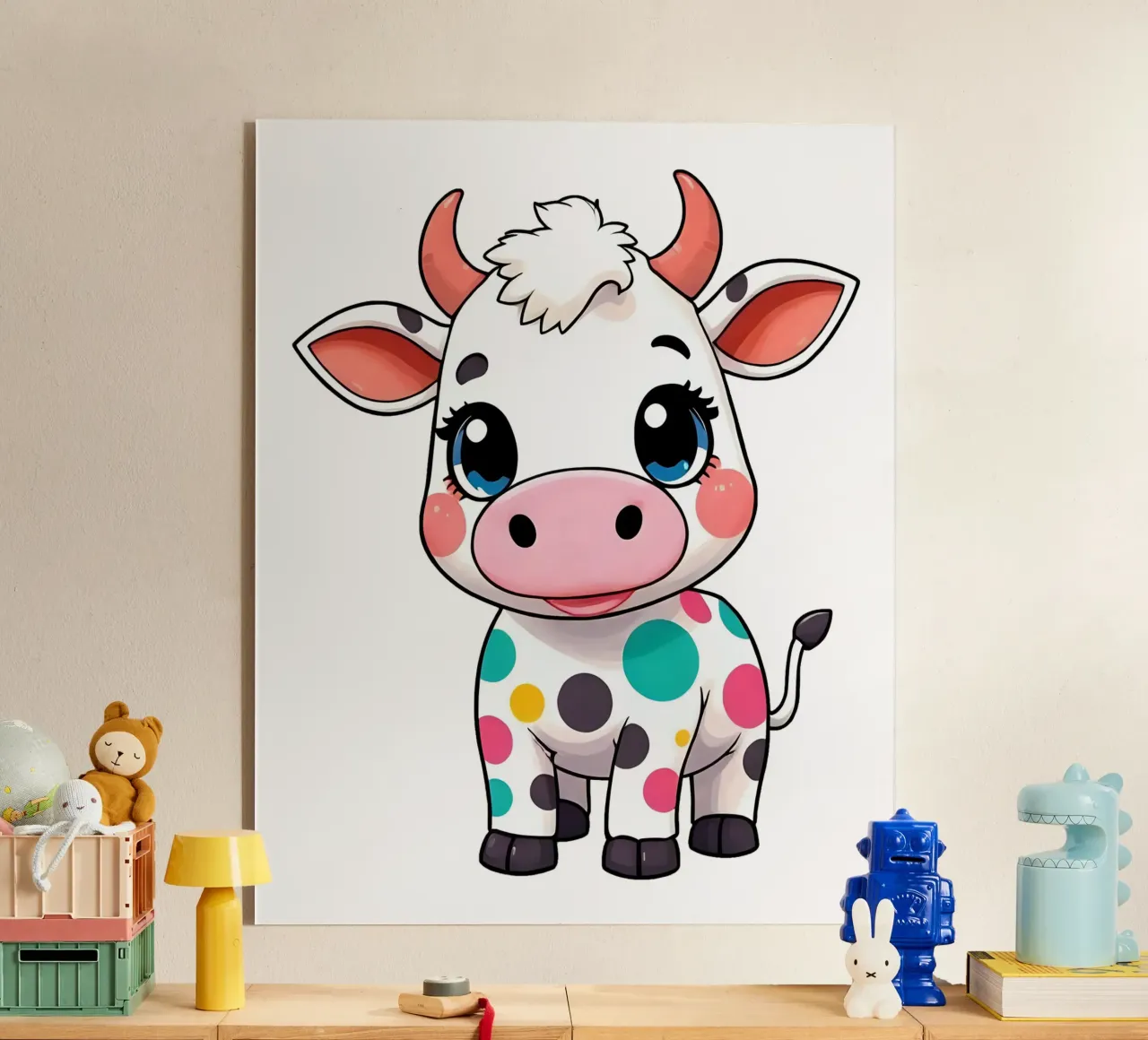 Kuh_1a plexiglass da Tierisch bunt by LK