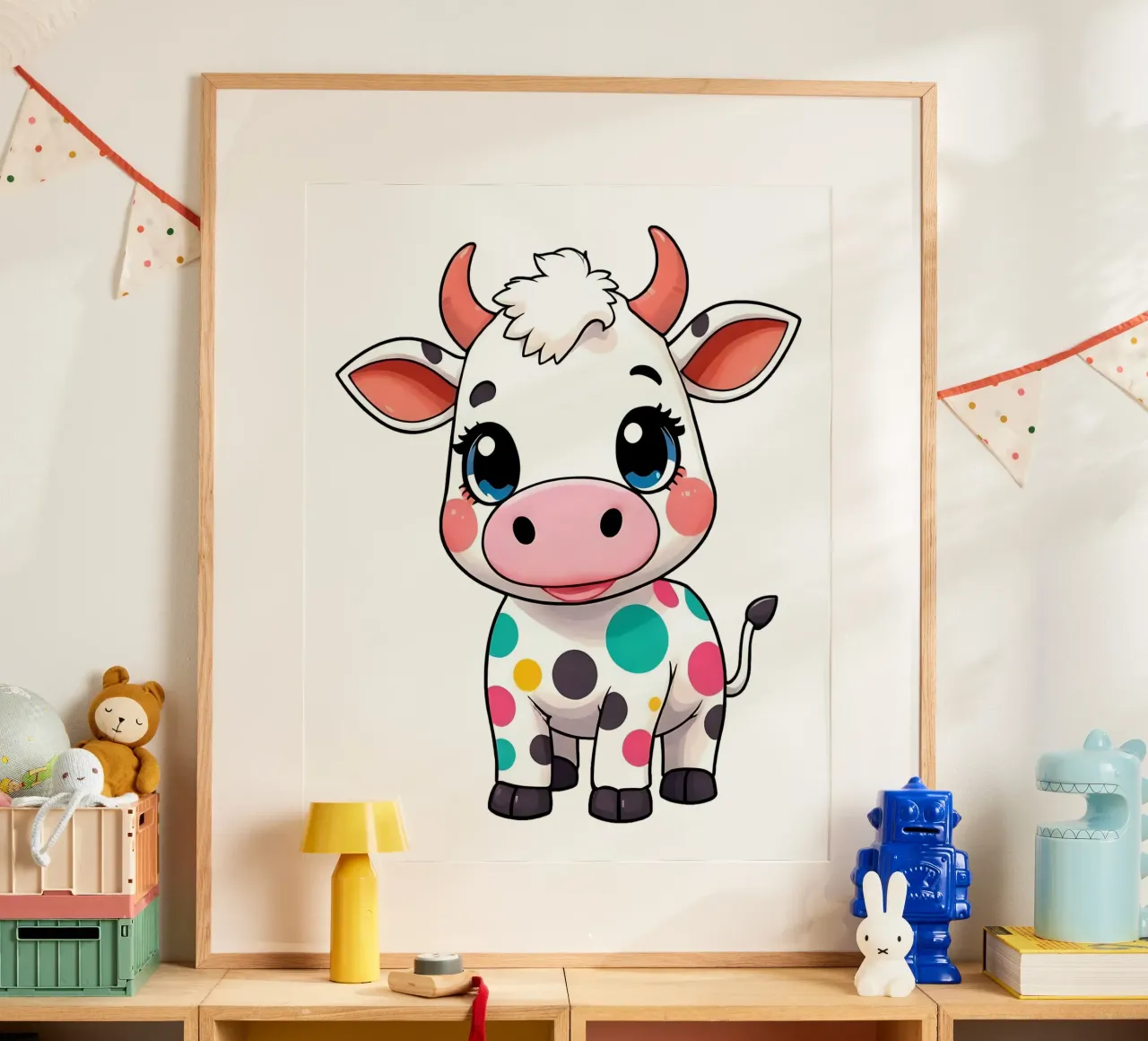 Kuh_1a poster da Tierisch bunt by LK