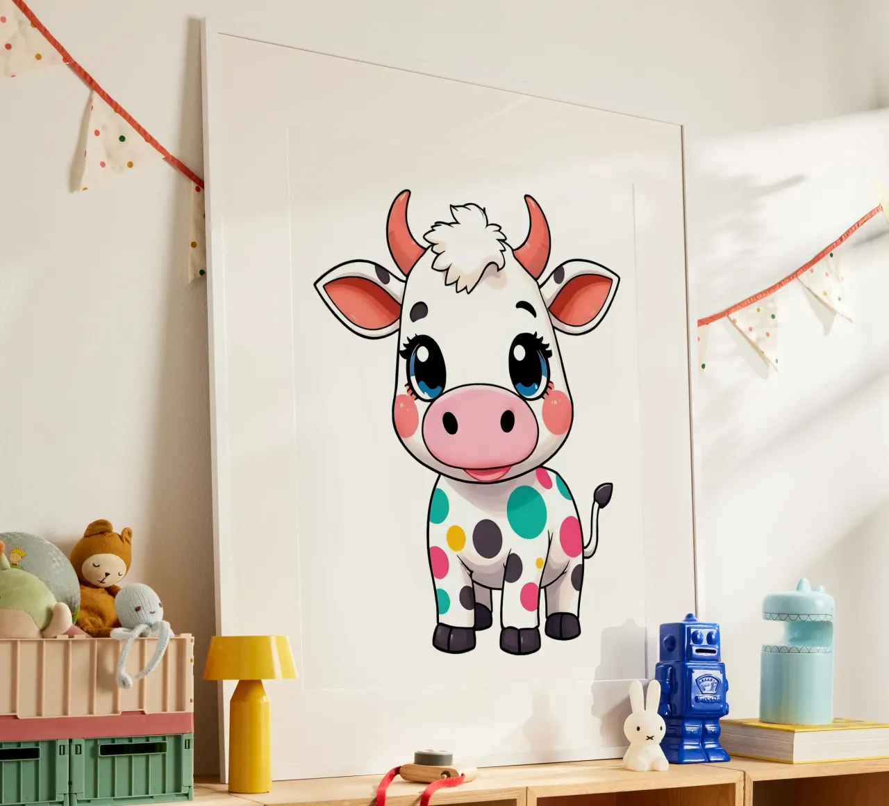 Kuh_1a poster da Tierisch bunt by LK