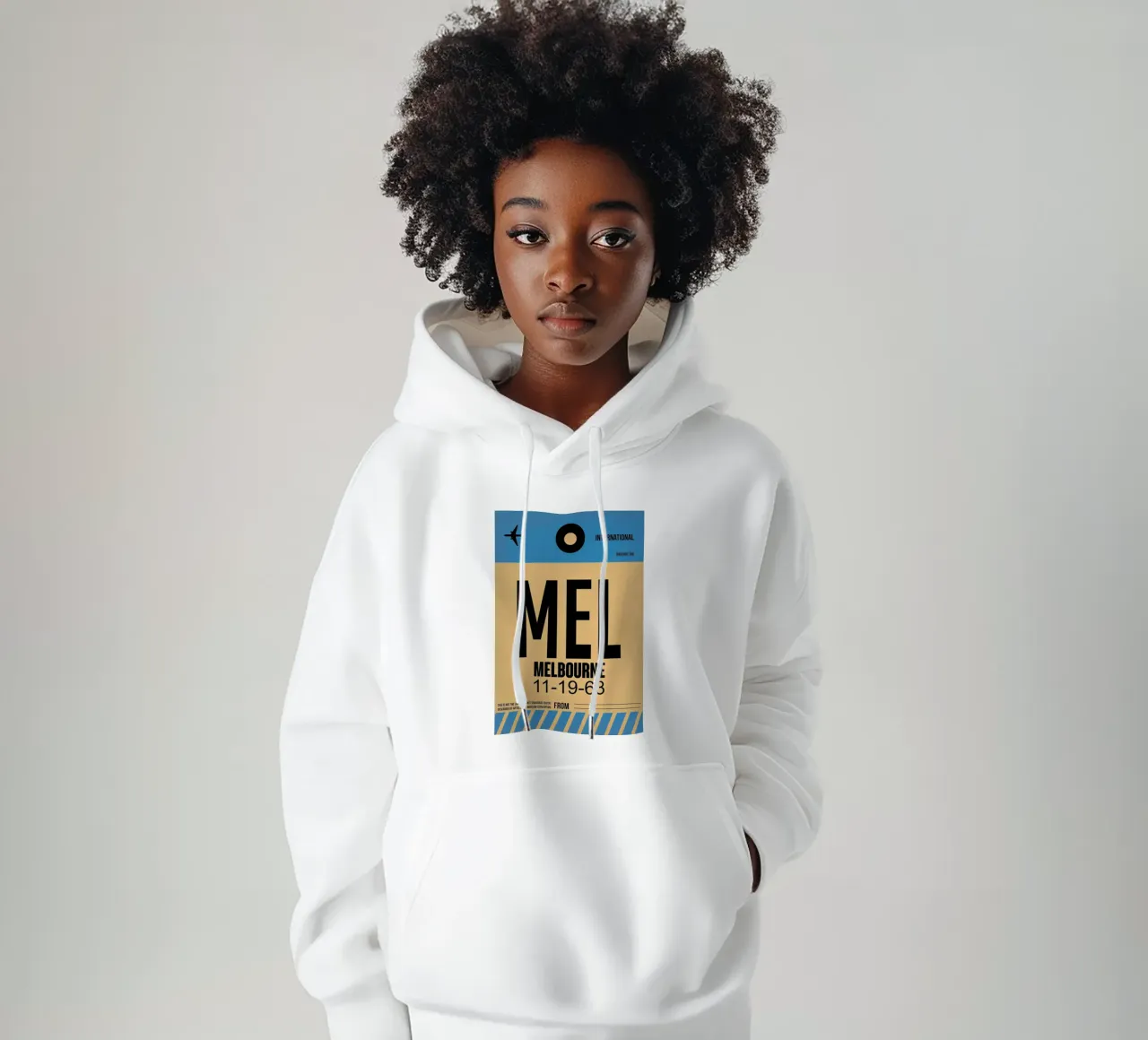 MEL-Melbourne felpa con cappuccio da Naxart