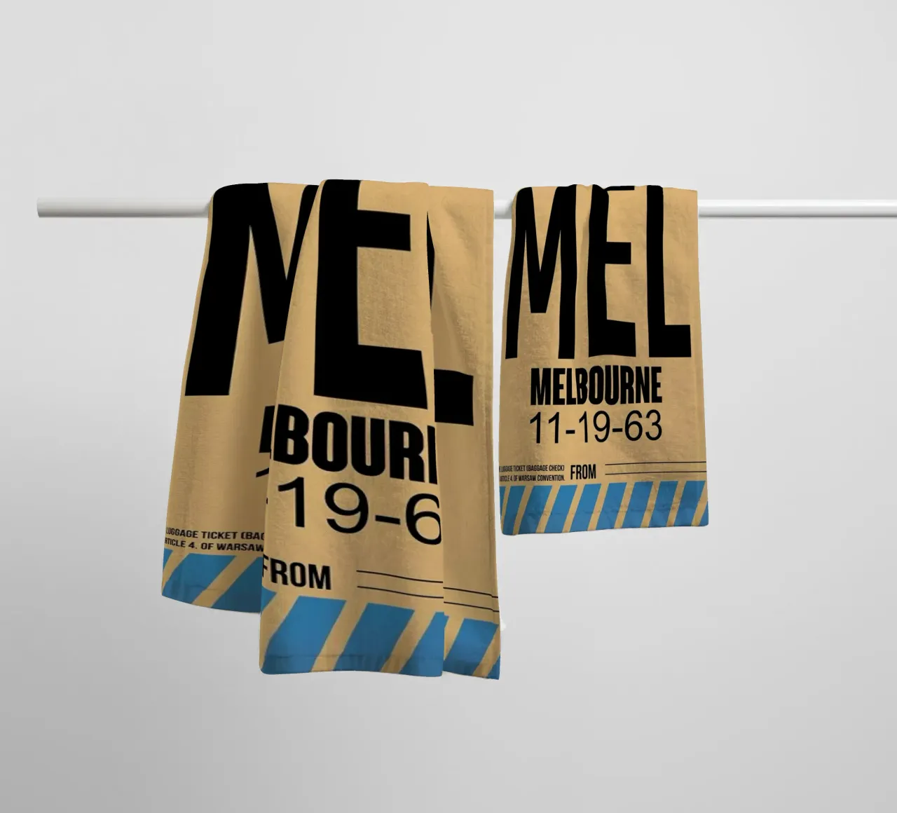 MEL-Melbourne towel by Naxart