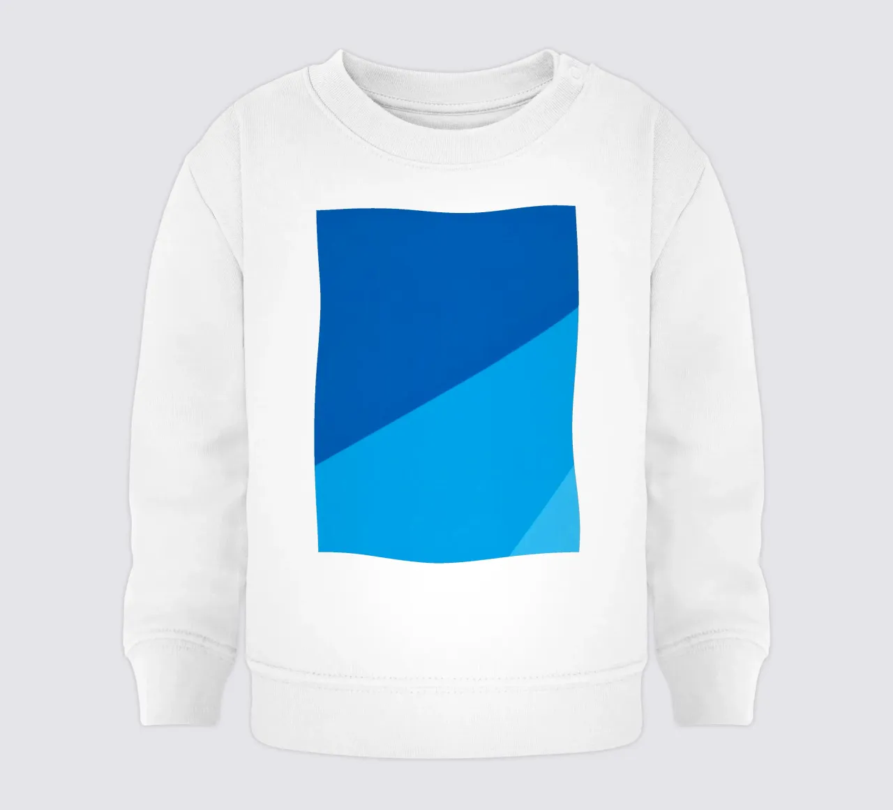 Il design astratto blu fa da sfondo all'immagine. felpa neonato da DesignDoodle