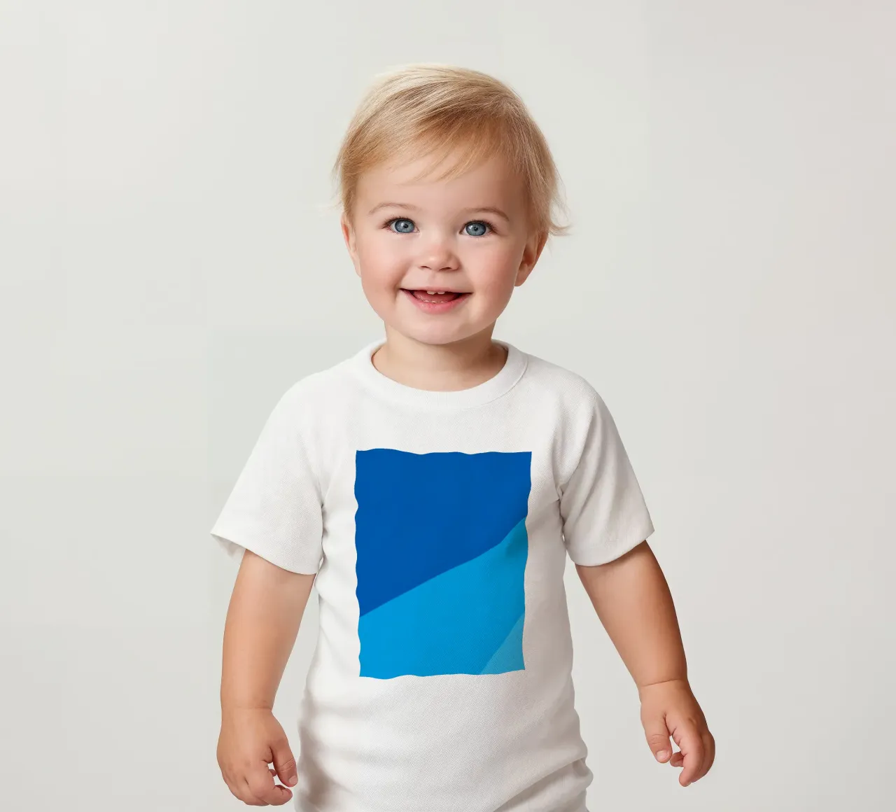 abstract blue design provides a captivating backdrop baby t-shirt by DesignDoodle