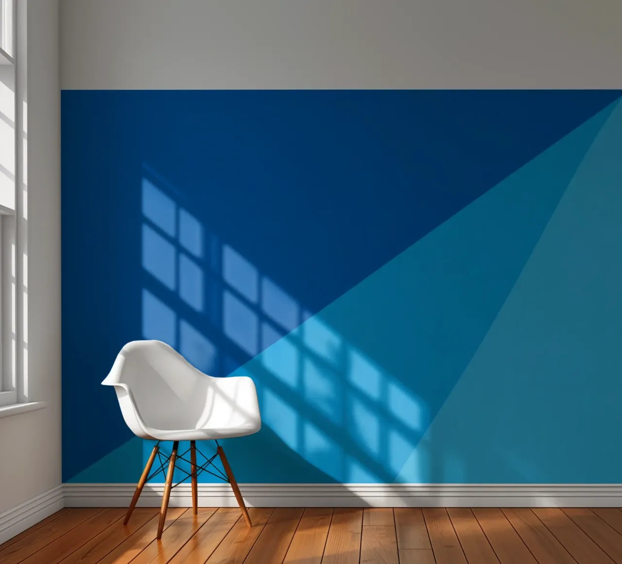 abstract blue design provides a captivating backdrop photo wallpaper by DesignDoodle