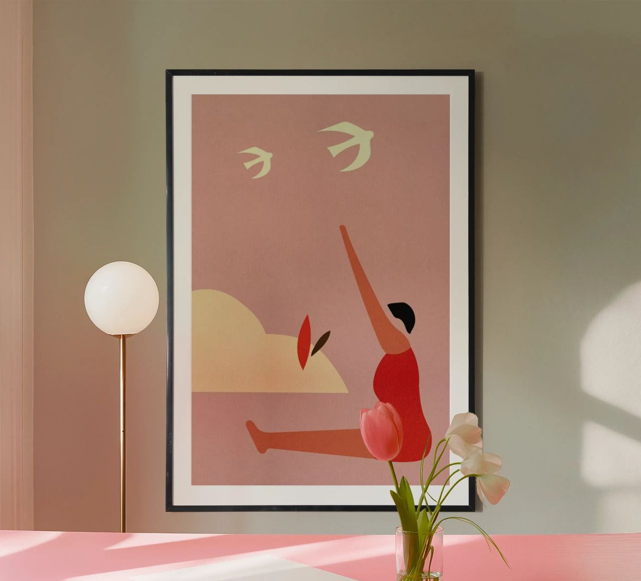 Outdoor Yoga poster van Pure