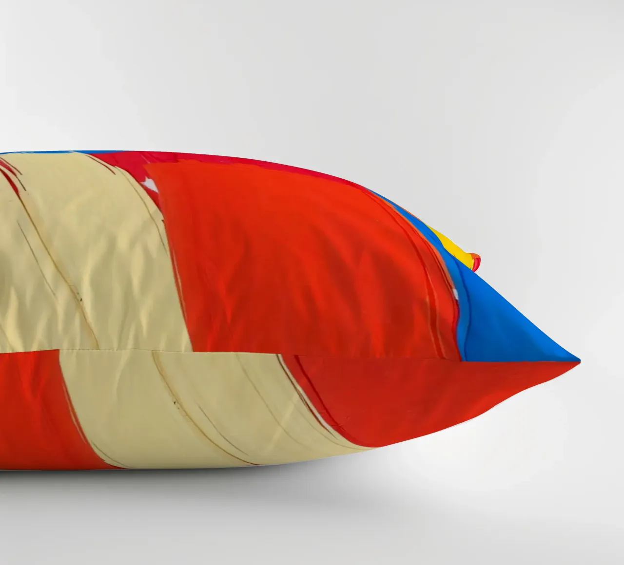 Carta da parati astratta con pennellate audaci in colori sorprendenti cuscino da DesignDoodle