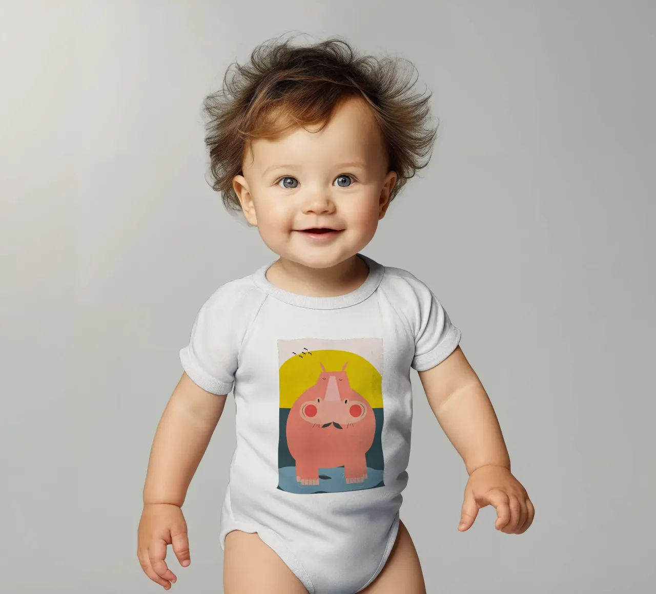 Chilling Out body neonato maniche corte da Little Flourishes