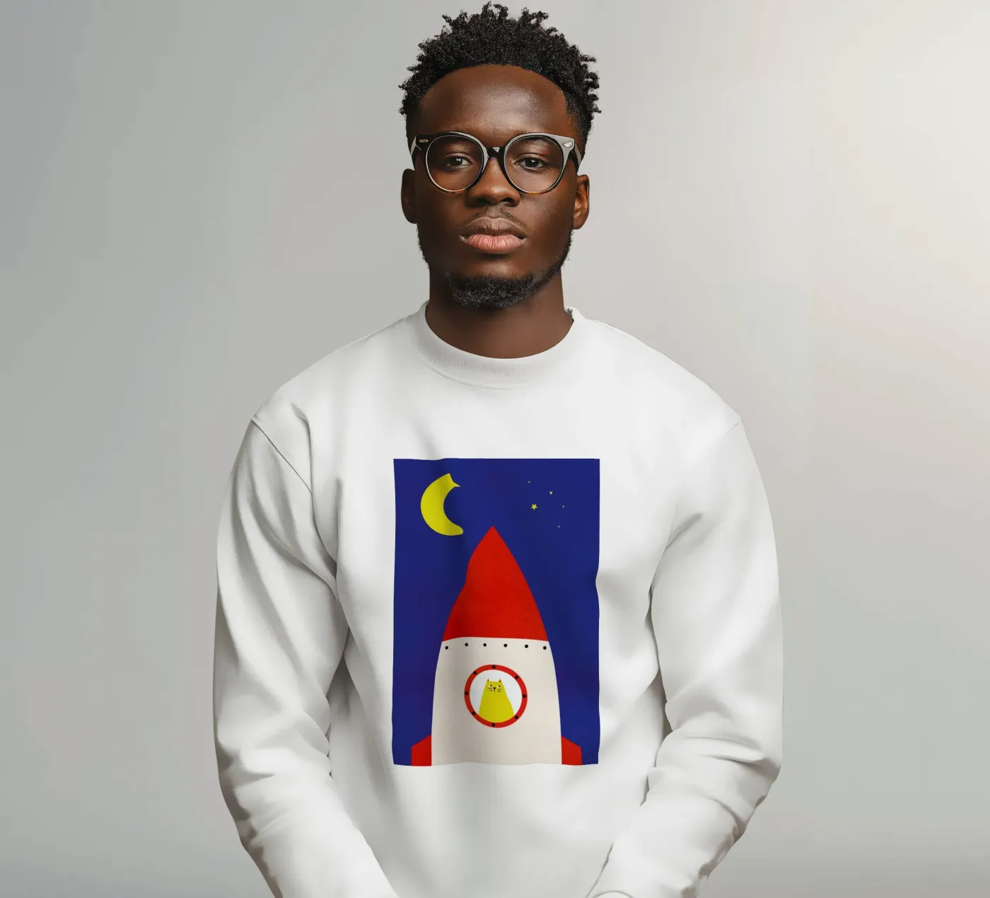 Off to Space felpa da Little Flourishes