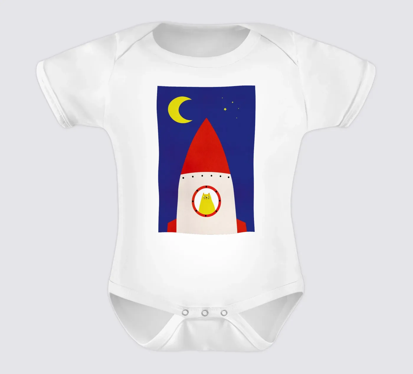 Off to Space body bébé de Little Flourishes