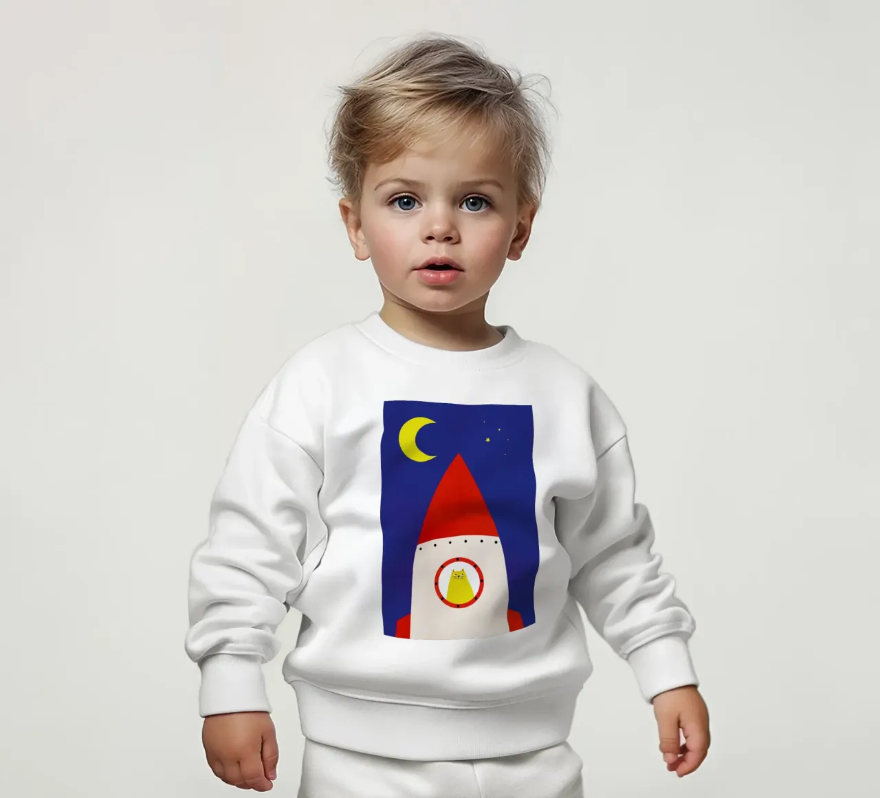 Off to Space felpa neonato da Little Flourishes