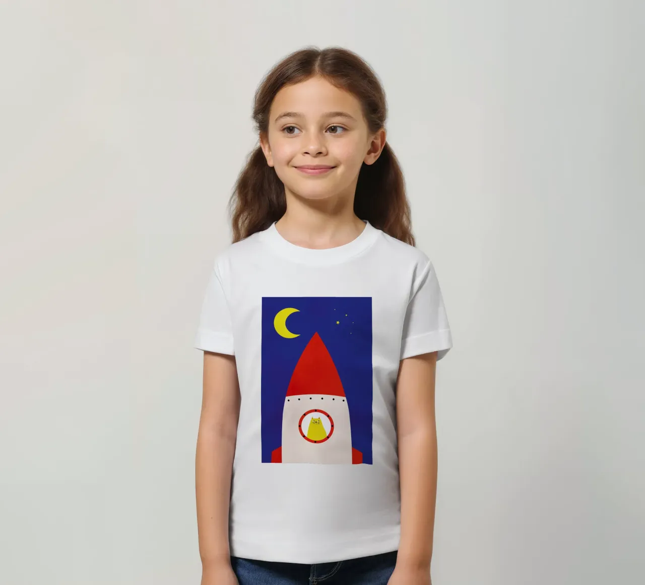 Off to Space t-shirt bambini da Little Flourishes