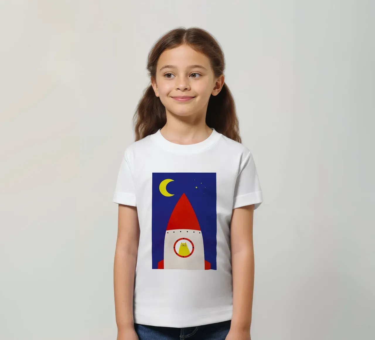 Off to Space t-shirt bambini da Little Flourishes