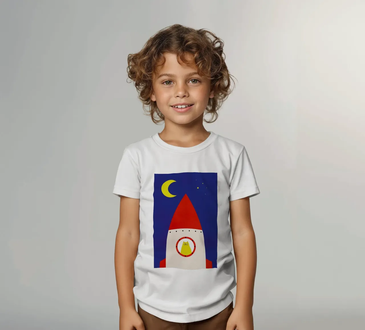 Off to Space t-shirt bambini da Little Flourishes