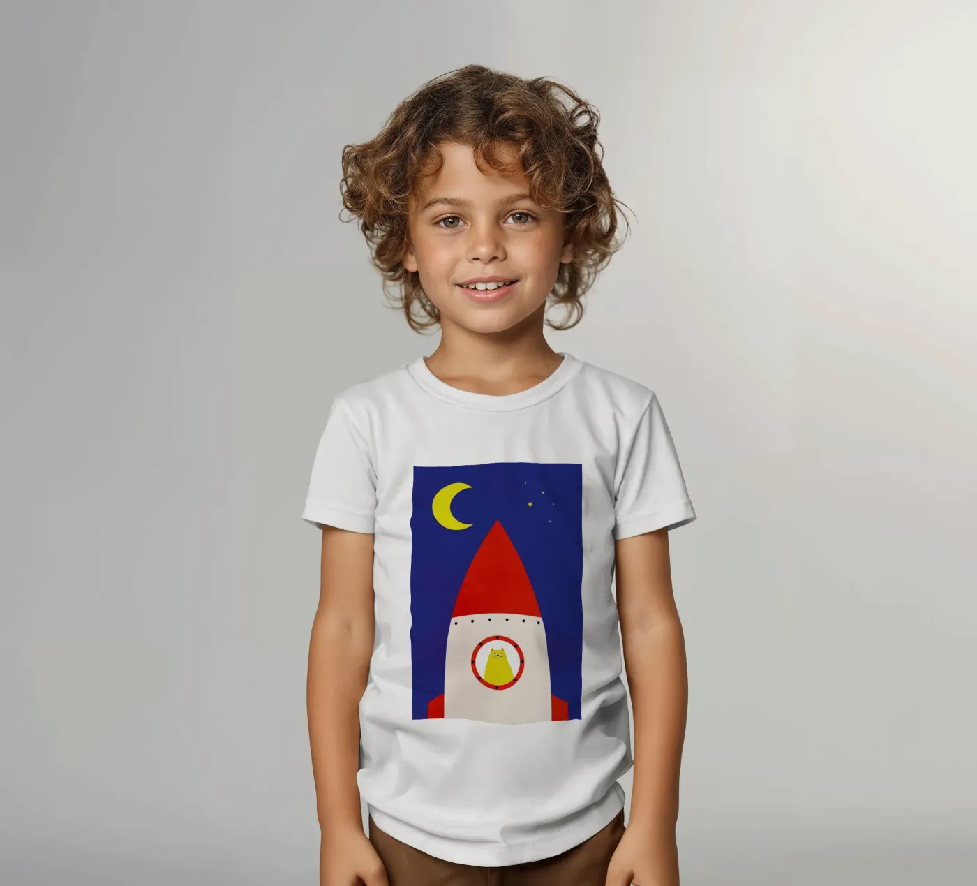 Off to Space kinder t-shirt van Little Flourishes