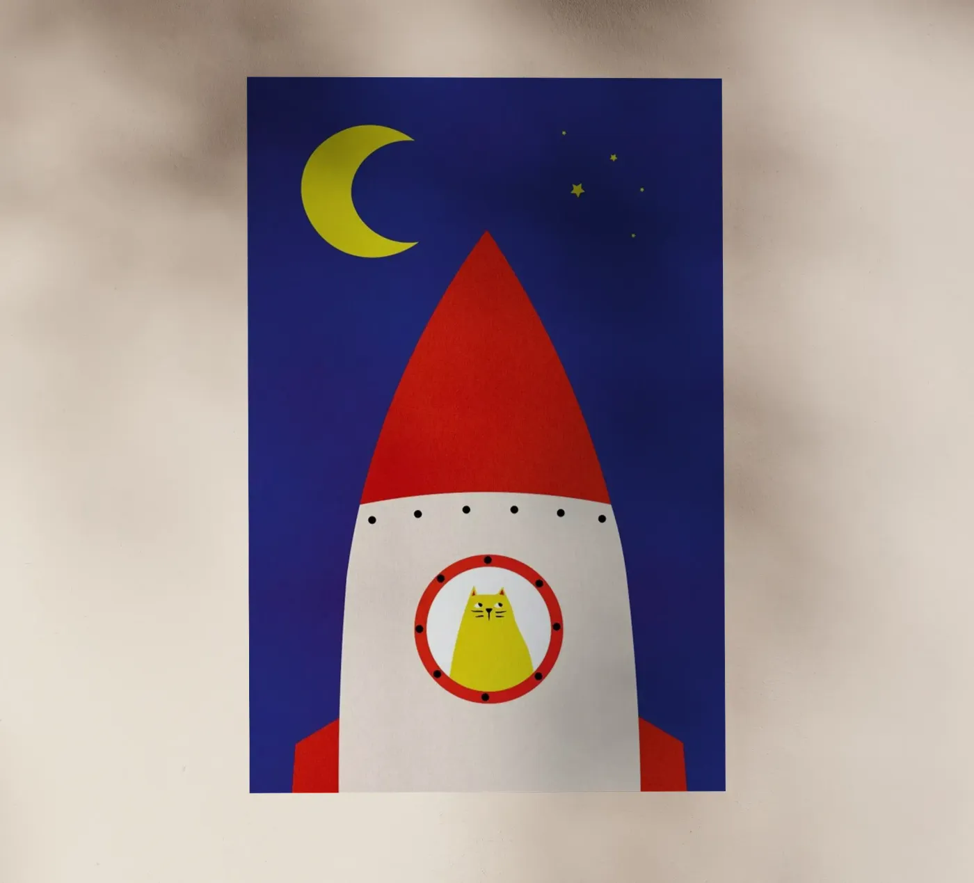 Off to Space Backlit Folie von Little Flourishes