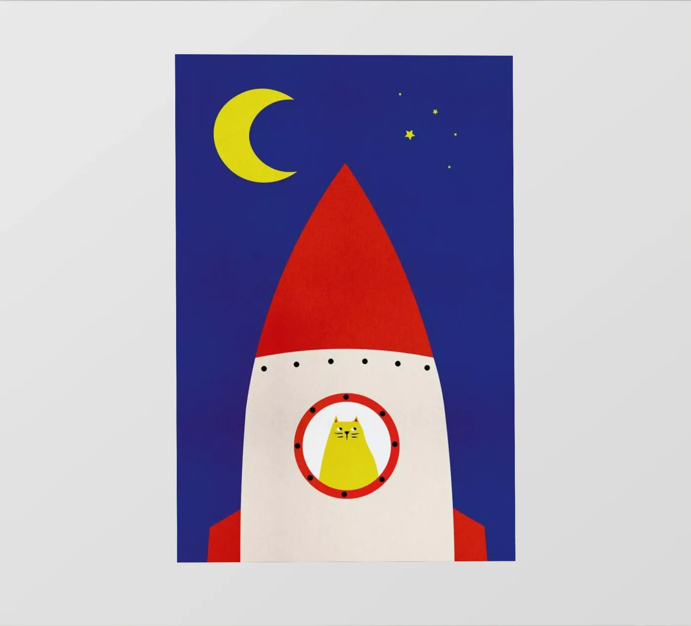 Off to Space Backlit Folie von Little Flourishes