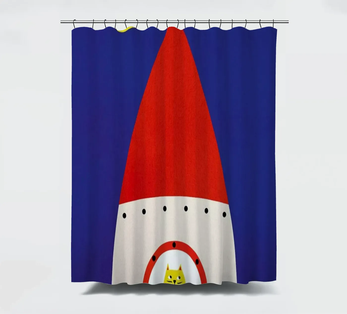 Off to Space Duschvorhang von Little Flourishes
