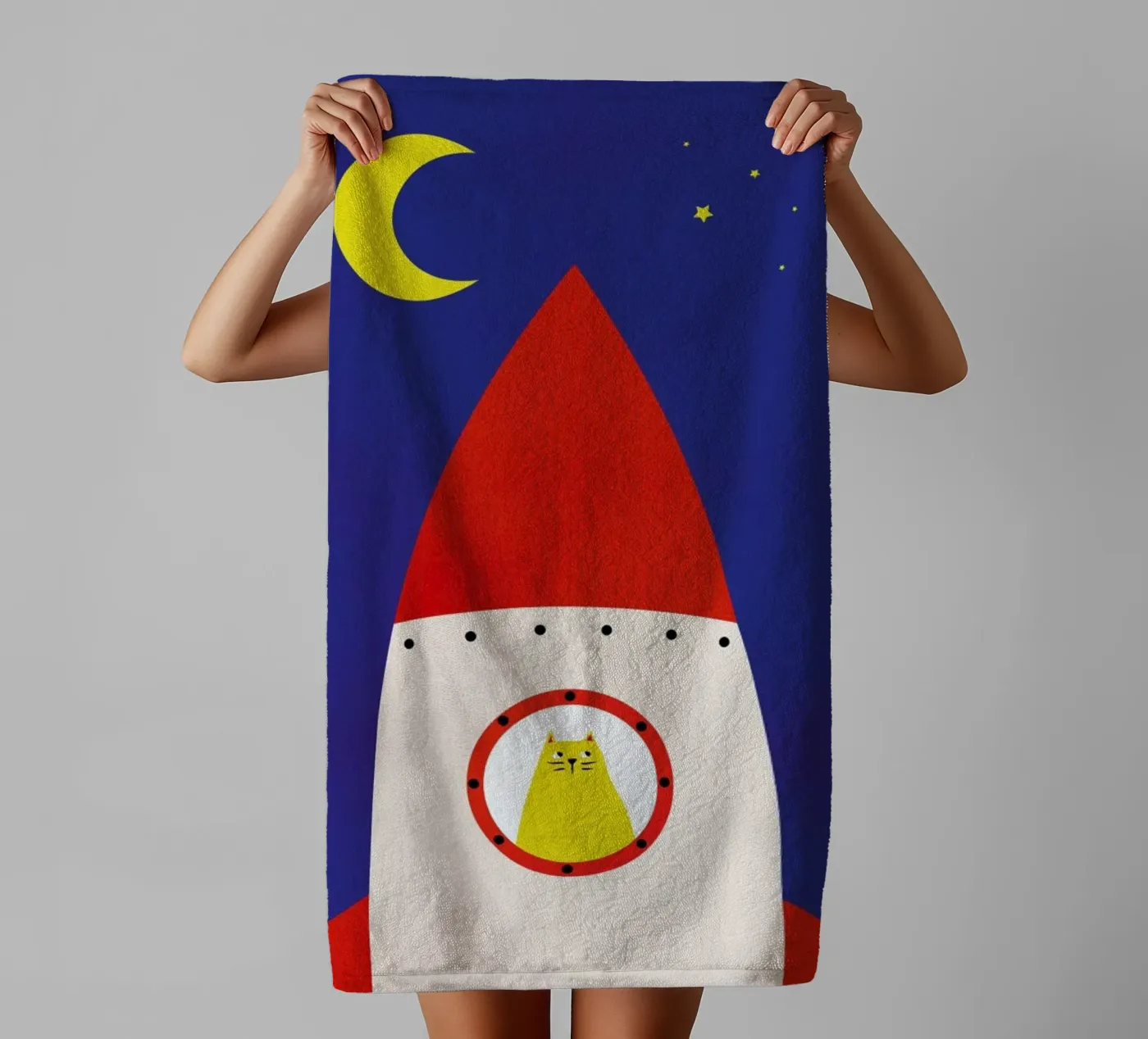 Off to Space towel by Little Flourishes