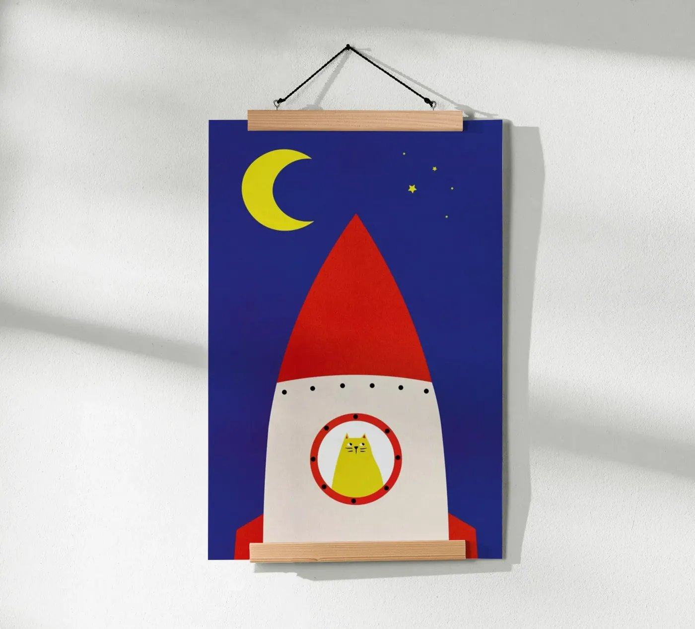 Off to Space poster by Little Flourishes