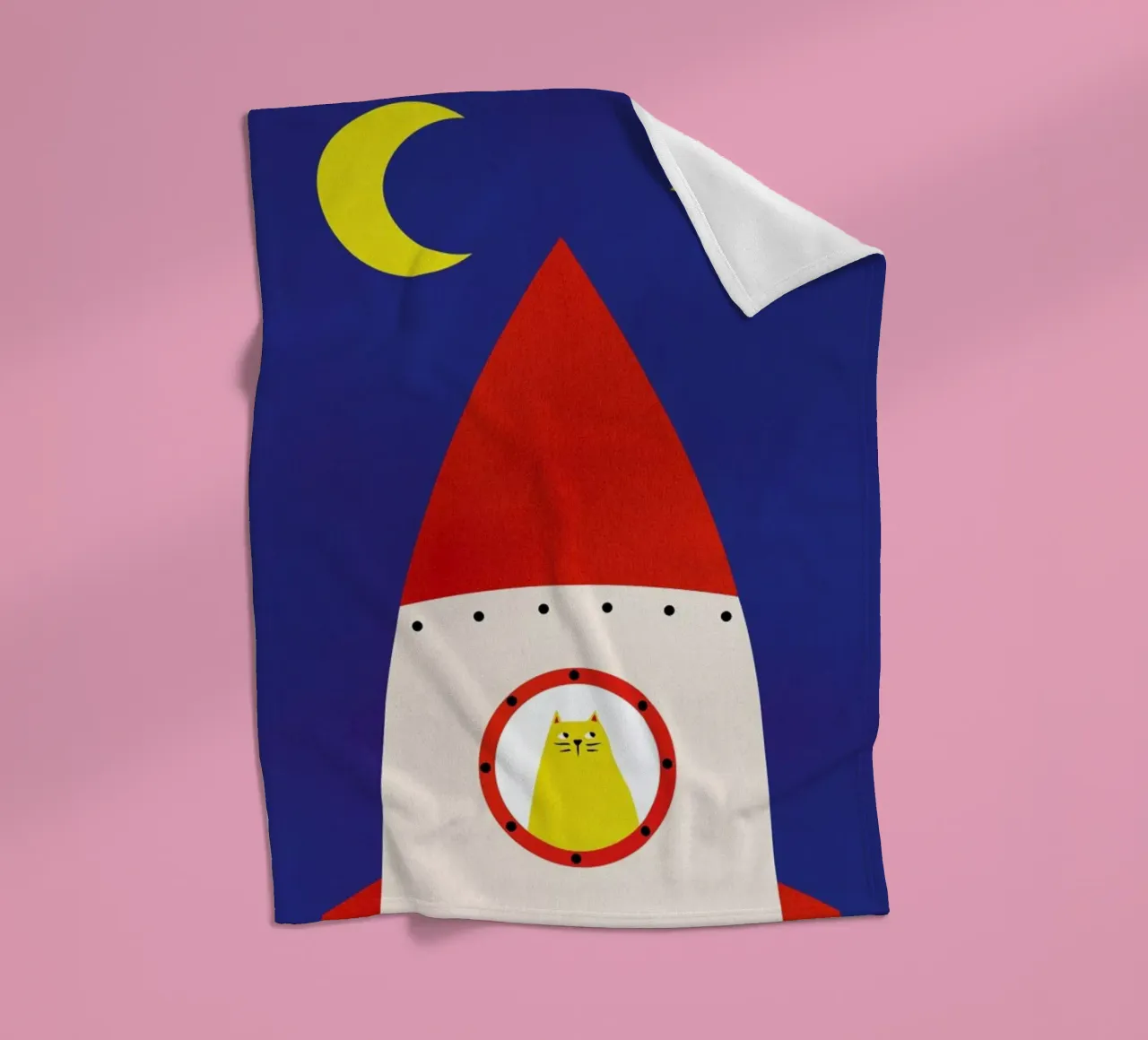 Off to Space coperta in pile da Little Flourishes