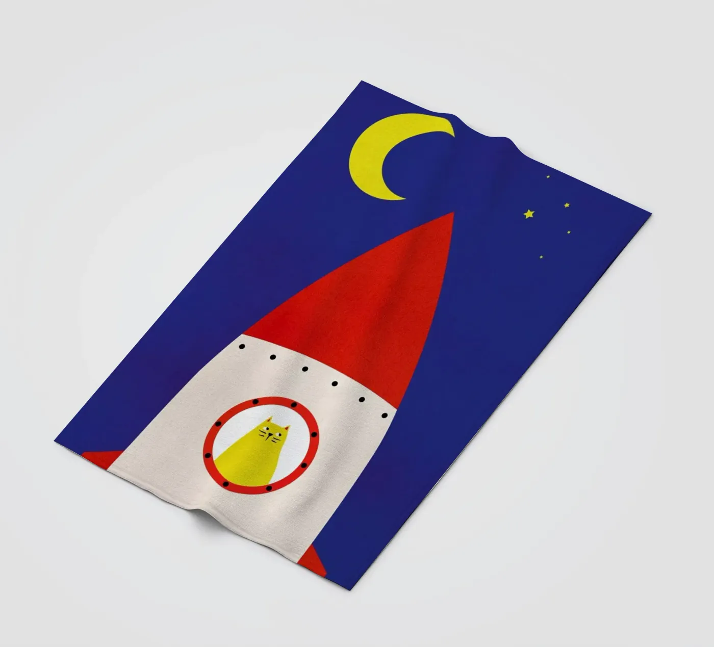 Off to Space coperta in pile da Little Flourishes