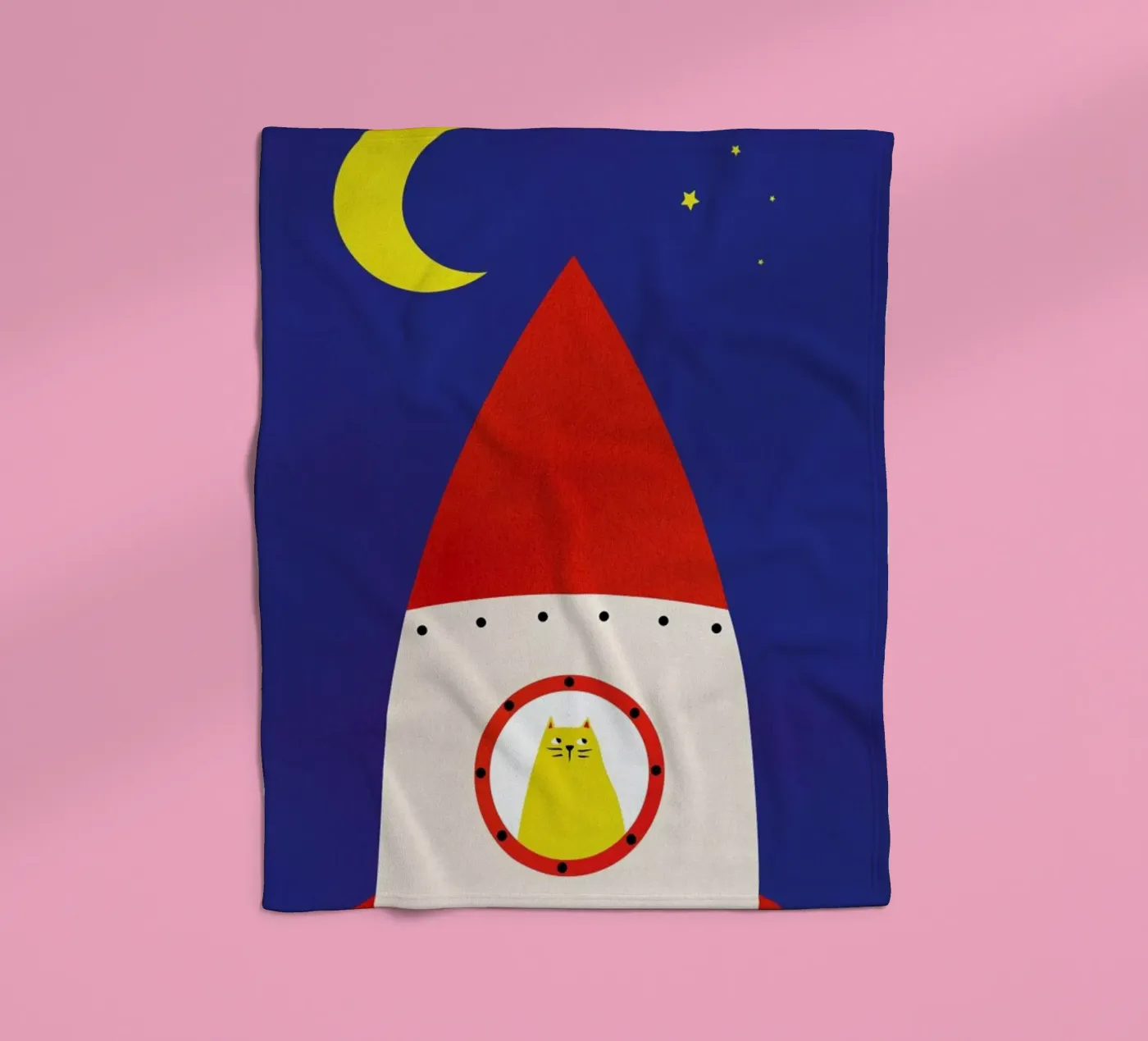 Off to Space coperta in pile da Little Flourishes