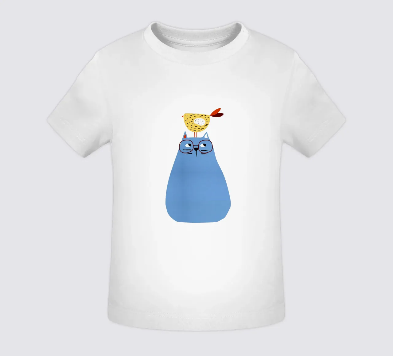 A Very Patient Cat baby t-shirt van Little Flourishes