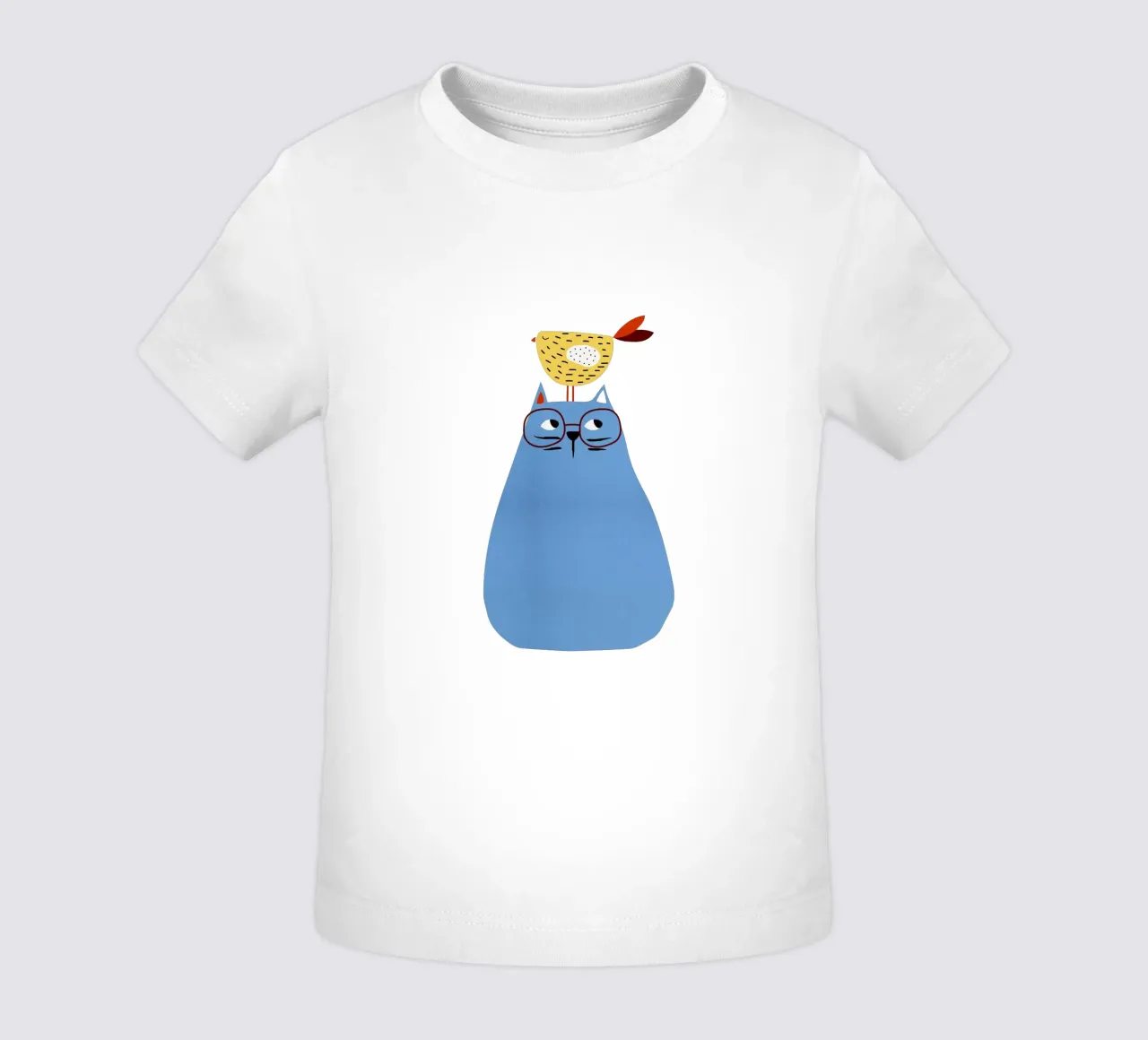 A Very Patient Cat baby t-shirt van Little Flourishes