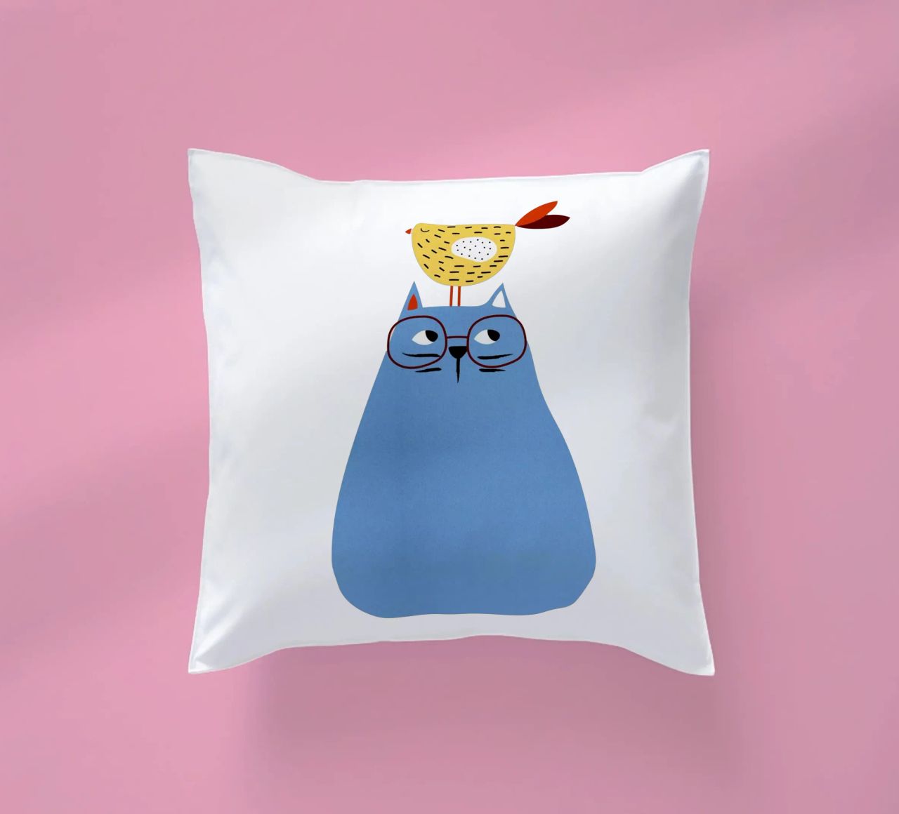 A Very Patient Cat coussin de Little Flourishes